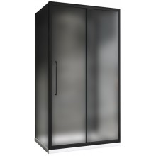 Душевой уголок 130х100 см Abber Schwarzer Diamant AG30130BMH-S100BM-S100BM матовое