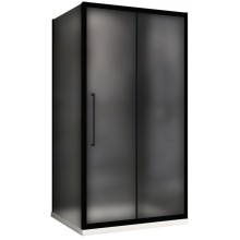 Душевой уголок 140х100 см Abber Schwarzer Diamant AG30140BMH-S100BM матовое