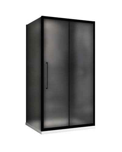 Душевой уголок 120х70 см Abber Schwarzer Diamant AG30120BMH-S70BM матовое