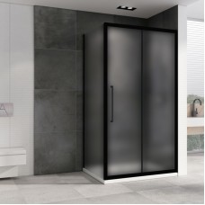 Душевой уголок 120х70 см Abber Schwarzer Diamant AG30120BMH-S70BM матовое