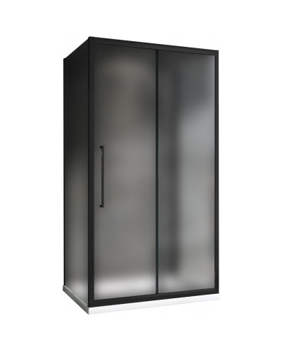 Душевой уголок 140х90 см Abber Schwarzer Diamant AG30140BMH-S90BM-S90BM матовое