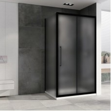 Душевой уголок 150х90 см Abber Schwarzer Diamant AG30150BMH-S90BM матовое