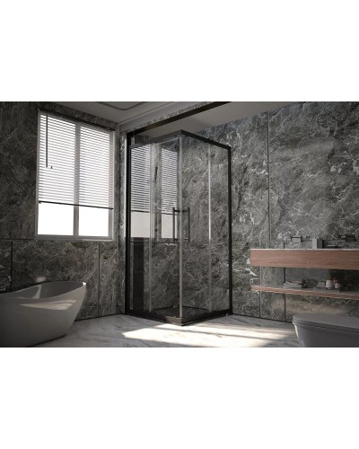 Душевой уголок 118х88 см Veconi Premium Trento PTC20-B-12090-01-C4 прозрачное