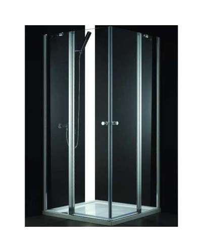 Душевой уголок Cezares Elena A-22 100x100 ELENA-W-A-22-100-P-Cr профиль Хром стекло рифленое