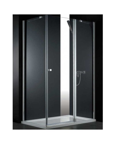 Душевой уголок Cezares ELENA-W-AH-1-90/80-P-Cr-R профиль Хром стекло рифленое