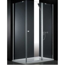 Душевой уголок Cezares ELENA-W-AH-1-100/80-P-Cr-R профиль Хром стекло рифленое