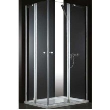 Душевой уголок Cezares Elena 120x100 ELENA-W-AH-2-120/100-P-Cr-R профиль Хром стекло рифленое