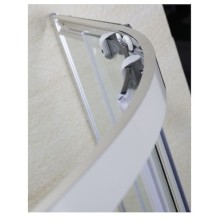 Душевой уголок Grossman GR-0090 190x90 профиль Хром стекло прозрачное