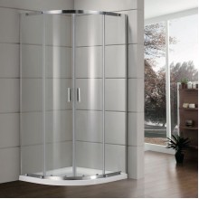 Душевой уголок Grossman GR-0090 190x90 профиль Хром стекло прозрачное