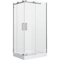 Душевой уголок Grossman Cosmo 110x90 R GR-1110R профиль Хром стекло прозрачное