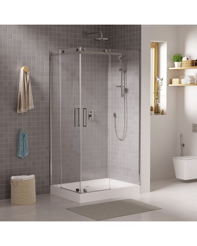 Душевой уголок Grossman Cosmo 120х90 R GR-1120R профиль Хром стекло прозрачное