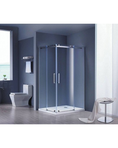 Душевой уголок Grossman Cosmo 120х90 R GR-1120R профиль Хром стекло прозрачное