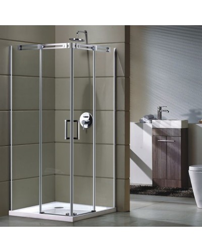 Душевой уголок Grossman GR-3090 190х90 профиль Хром стекло прозрачное