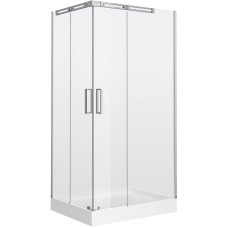 Душевой уголок Grossman Galaxy 110х80 R GR-3110R профиль Хром стекло прозрачное