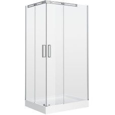 Душевой уголок Grossman Galaxy 120x80 R GR-3120R профиль Хром стекло прозрачное