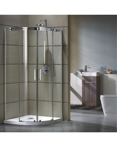 Душевой уголок Grossman GR-4090 190x90 профиль Хром стекло прозрачное