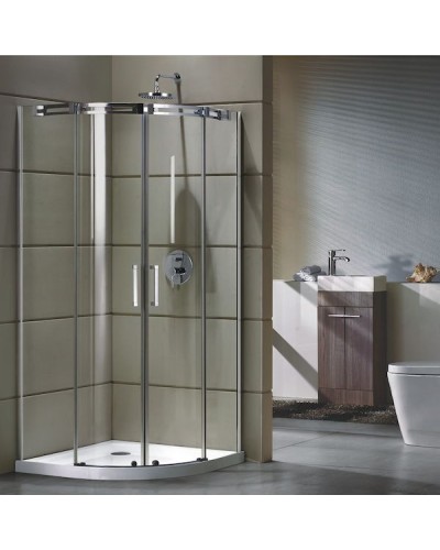 Душевой уголок Grossman GR-4100 190x100 профиль Хром стекло прозрачное