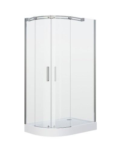 Душевой уголок Grossman Galaxy 120x80 R GR-4120R профиль Хром стекло прозрачное