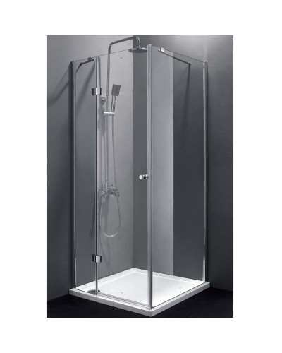 Душевой уголок Cezares Verona A-1 100x100 VERONA-W-A-1-100-P-Cr-L профиль Хром стекло рифленое