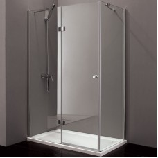 Душевой уголок Cezares VERONA-W-AH-1-100/80-P-Cr-L профиль Хром стекло рифленое