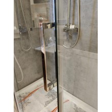 Комплект душевой уголок CEZARES DUET SOFT-AH-1-120/80-C-Cr-SALE с поддоном выставочный образец