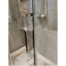 Комплект душевой уголок CEZARES DUET SOFT-AH-1-120/80-C-Cr-SALE с поддоном выставочный образец