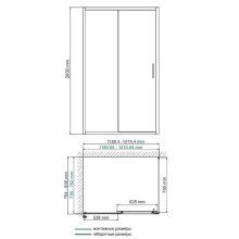 Душевой уголок WasserKRAFT Main 120x80 41S06 профиль Хром стекло прозрачное