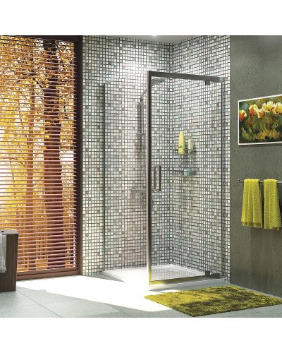 Душевой уголок WasserKRAFT Berkel 80x100 48P29 профиль Хром стекло прозрачное