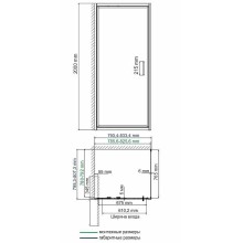 Душевой уголок WasserKRAFT Salm 80x80 27I02 профиль Хром стекло прозрачное