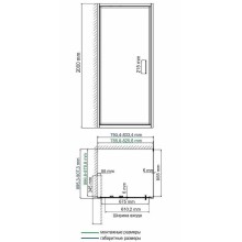 Душевой уголок WasserKRAFT Salm 80x90 27I28 профиль Хром стекло прозрачное