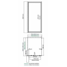 Душевой уголок WasserKRAFT Salm 80x100 27I29 профиль Хром стекло прозрачное