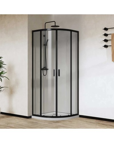 Душевой уголок 90x90 см Vincea City VSQ-5CT900CLB прозрачное