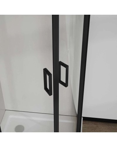 Душевой уголок 90x90 см Vincea City VSQ-5CT900CLB прозрачное