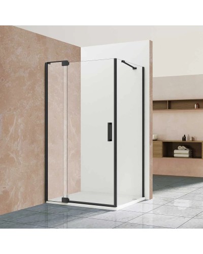 Душевой уголок 78,8-88,8x79 см Vincea Extra VSR-1E809080CLB прозрачное