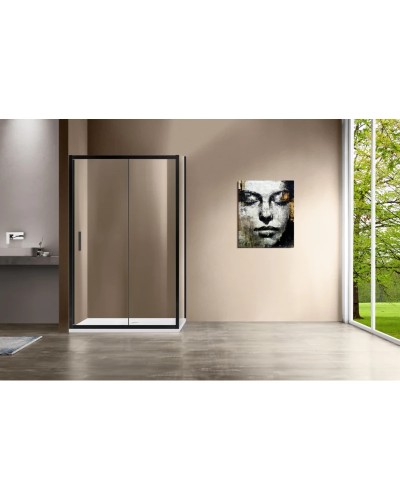 Душевой уголок 150x100 см Vincea Garda VSR-1G1015CLB прозрачное