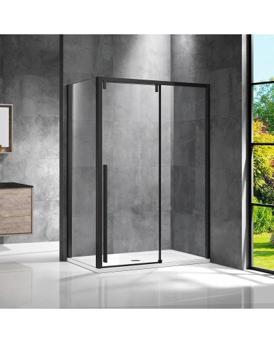 Душевой уголок 150x80 см Vincea Lugano VSR-1L8015CLB-1 прозрачное