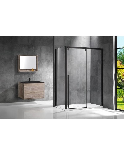 Душевой уголок 150x90 см Vincea Lugano VSR-1L9015CLB-1 прозрачное