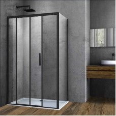 Душевой уголок 110x90 см Vincea Soft VSR-3SO9011CLB прозрачное