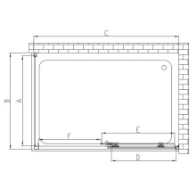 Душевой уголок 160x90 см Vincea Soft VSR-3SO9016CL прозрачное