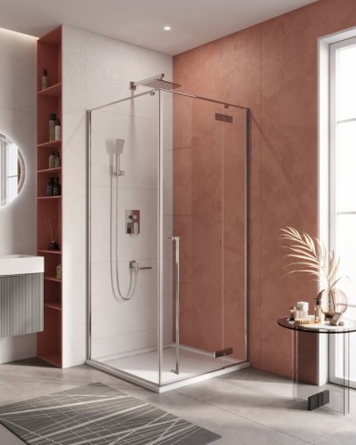 Душевой уголок CEZARES LINER-A-1-90-C-Cr-R правый