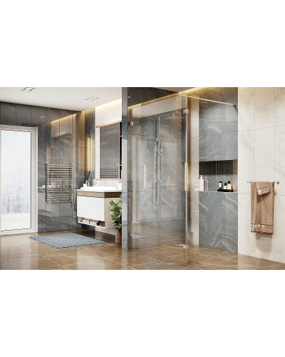 Душевая перегородка Ambassador Walk-in 100х200 15031106 профиль Хром стекло прозрачное