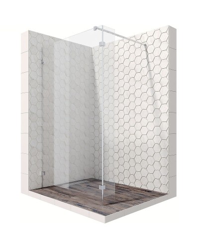 Душевая перегородка Ambassador Walk-in 110х200 15031107 профиль Хром стекло прозрачное