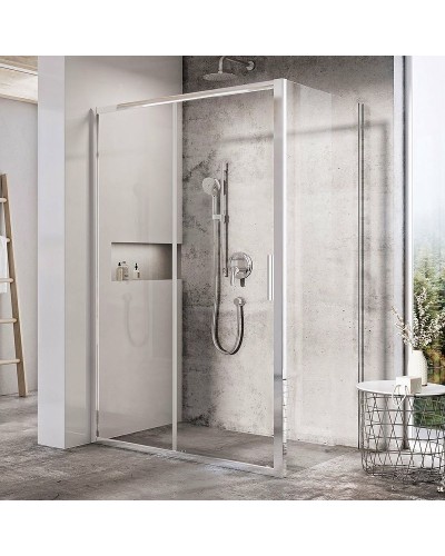 Душевая стенка Ravak Blix Slim BLSPS-80 X9BM40C00Z1 профиль Хром стекло Transparent