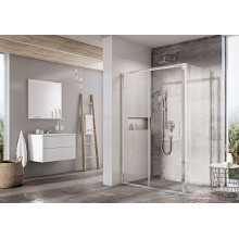 Душевая стенка Ravak Blix Slim BLSPS-80 X9BM40C00Z1 профиль Хром стекло Transparent