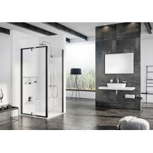 Душевая стенка Ravak Pivot PPS-90 90G70300Z1 профиль Черный стекло Transparent