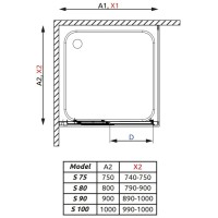 Боковая стенка Radaway Treviso S 80 фабрик
