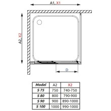 Боковая стенка Radaway Treviso S 100 фабрик