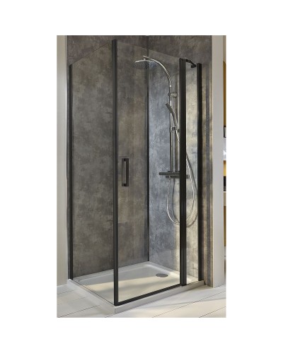 Душевая стенка Jacob Delafon Contra 80 E22FT80-BL профиль Черный матовый стекло прозрачное