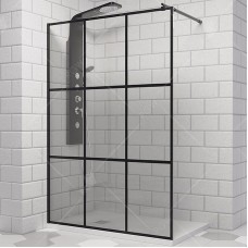 Душевая перегородка RGW Walk In WA-111B 120 411011112-84 профиль Черный стекло прозрачное