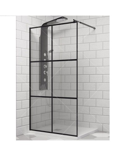 Душевая перегородка RGW Walk In WA-111B 70 411011107-84 профиль Черный стекло прозрачное